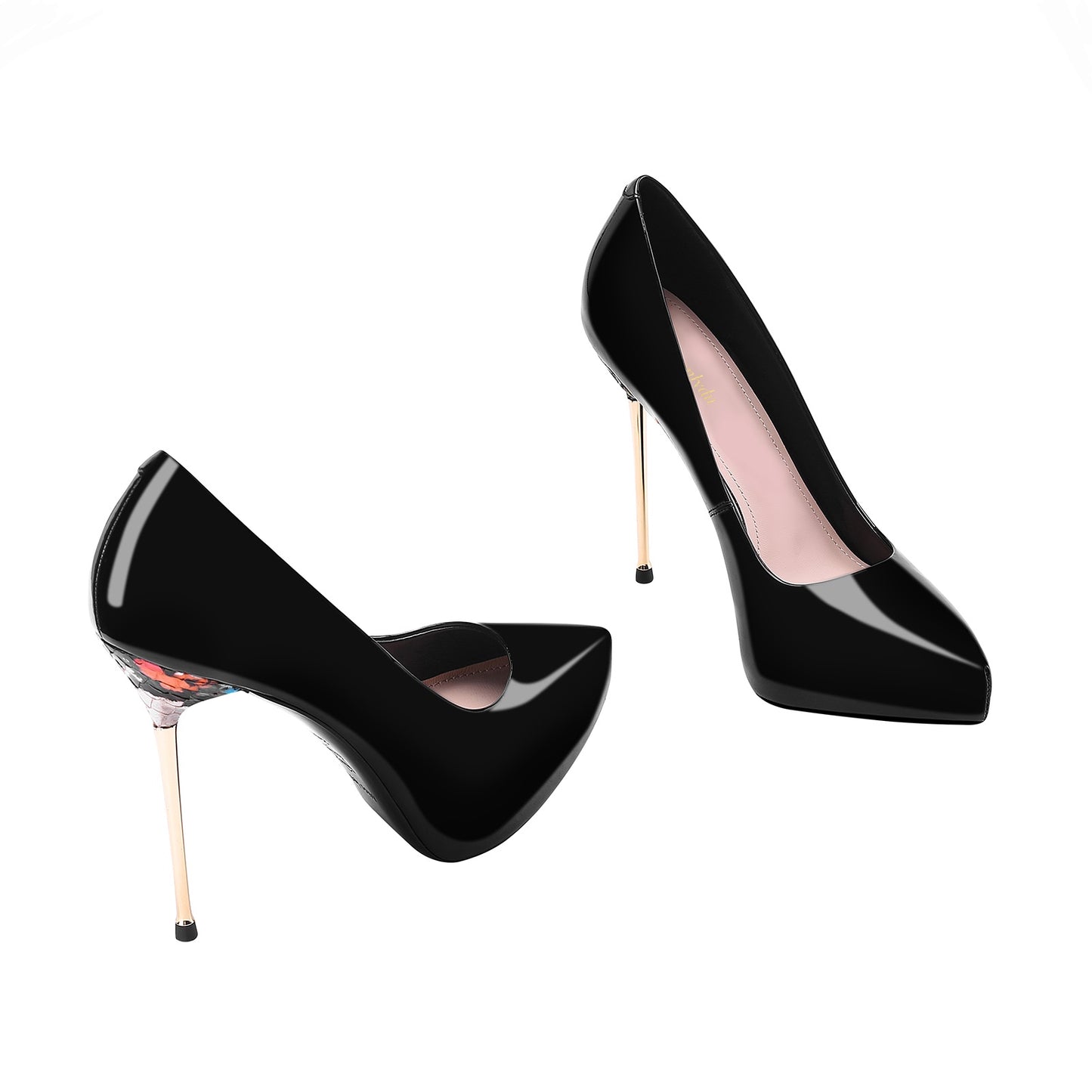 Women's Dressy Comfortable Platform High Heel Pumps Shoes with Patent Leather