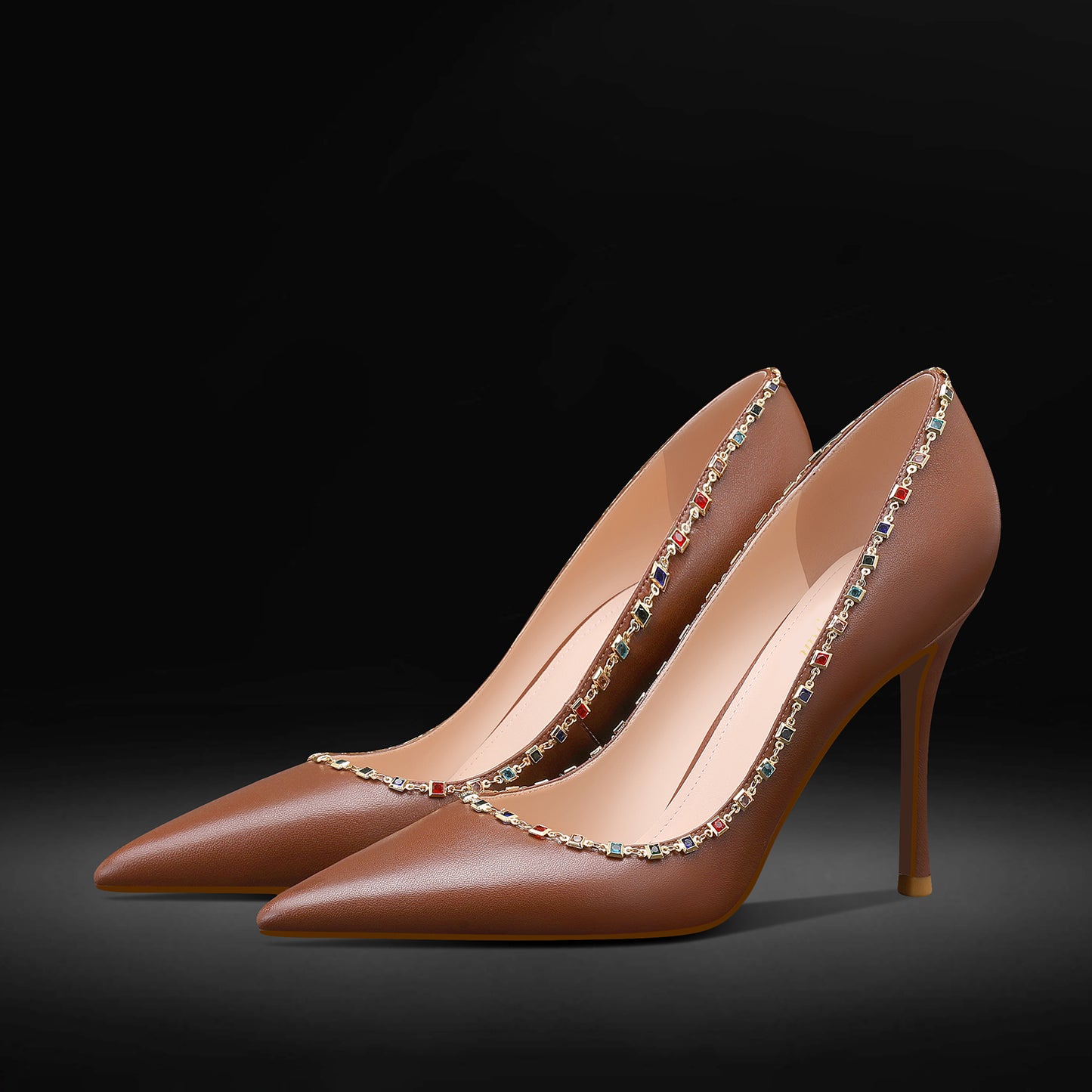 Women's Elegant Leather High Heels: Pumps, Slip Ons for Casual & Dress